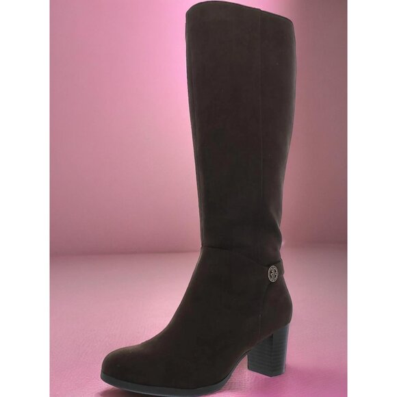 Giani Bernini Shoes - Giani Bernini Adonnys Womens Brown Faux Suede Knee High Boots Size 9M NIB